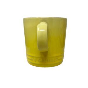 Le Creuset Coffee Mug Stoneware 12oz Soleil Yellow 4” Tea Kitchen Ombre NEW